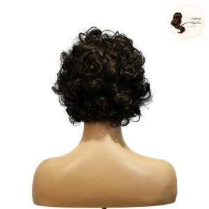 maady hair luxury machine made black wig remy hair tc002