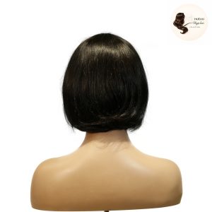 maady hair luxury machine made black wig remy hair tc027