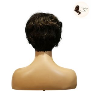maady hair luxury machine made black wig remy hair tc041