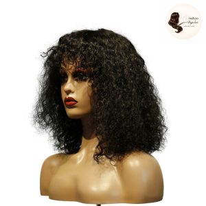 maady hair luxury machine made black wig remy hair tc047