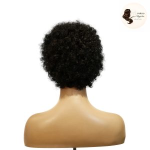maady hair luxury machine made black wig remy hair h023