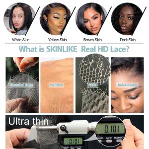 maady hair luxury 13x4 straight hd lace front wig natural black remy hair