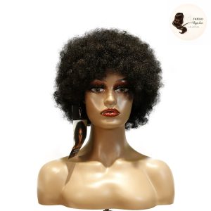 maady hair luxury machine made black wig remy hair tc010