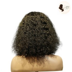 maady hair luxury machine made black wig remy hair tc047