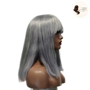 maady hair luxury machine made gray wig remy hair 12p