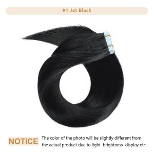 maady hair luxury asian raw hair #1 straight tape in hair extensions