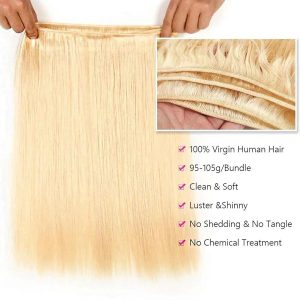 maady hair luxury asian raw hair #613 straight bundles