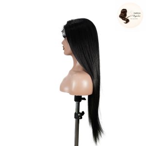 maady hair luxury natural black remy hair 6x7 lace closure straight human hair wig