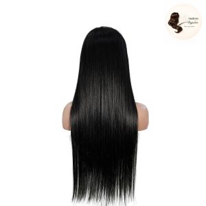 maady hair luxury natural black remy hair 6x7 lace closure straight human hair wig