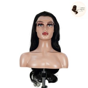 maady hair luxury natural black remy hair 6x7 lace closure body wave human hair wig