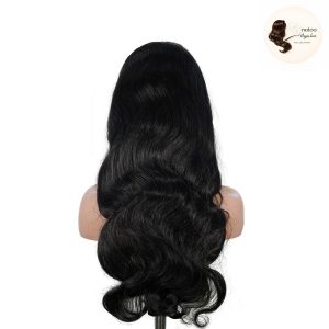 maady hair luxury natural black remy hair 6x7 lace closure body wave human hair wig