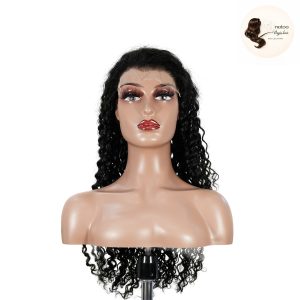 maady hair luxury natural black remy hair 6x7 lace closure deep wave human hair wig