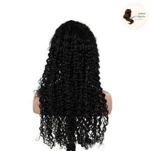maady hair luxury natural black remy hair 6x7 lace closure deep wave human hair wig