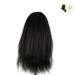 maady hair luxury natural black remy hair 6x7 lace closure yaki straight human hair wig