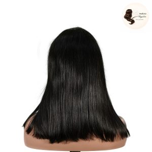 maady hair luxury natural black remy hair 2x6 lace closure straight bob human hair wig
