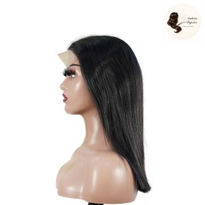 maady hair luxury natural black remy hair 5x5 lace closure straight bob human hair wig