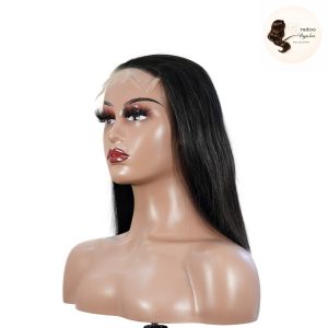 maady hair luxury natural black asian raw hair 5x5 hd lace closure straight bob human hair wig