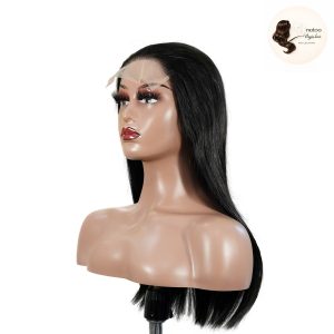 maady hair luxury natural black remy hair 5x5 lace closure straight human hair wig