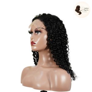 maady hair luxury natural black remy hair 5x5 lace closure jerry curly human hair wig