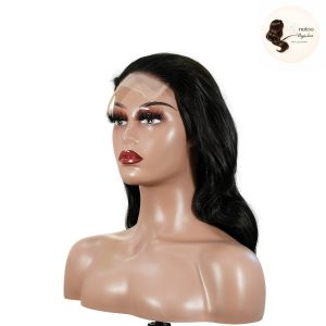 maady hair luxury natural black remy hair 5x5 lace closure body wave human hair wig