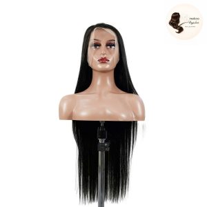 maady hair luxury 13x4 straight lace front wig natural black remy hair