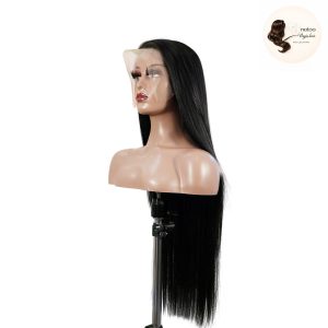 maady hair luxury 13x4 straight lace front wig natural black remy hair