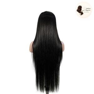 maady hair luxury 13x4 straight lace front wig natural black remy hair