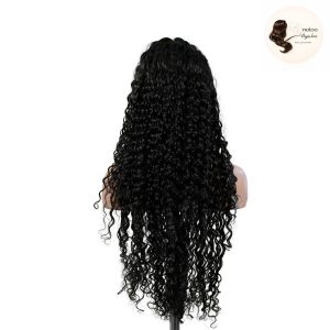 maady hair luxury 13x4 deep wave lace front wig natural black remy hair