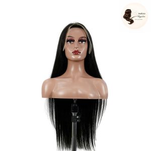 maady hair luxury natural black asian raw hair 13x6 hd lace front wig straight human hair wig