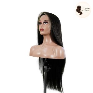 maady hair luxury natural black asian raw hair 13x6 hd lace front wig straight human hair wig