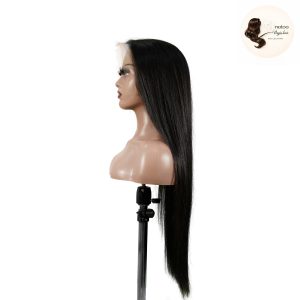 maady hair luxury natural black asian raw hair 13x6 hd lace front wig straight human hair wig