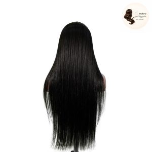 maady hair luxury natural black asian raw hair 13x6 hd lace front wig straight human hair wig
