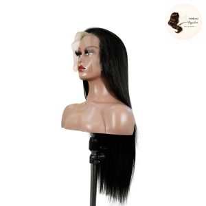 maady hair luxury 13x6 double drams straight lace front wig black remy hair
