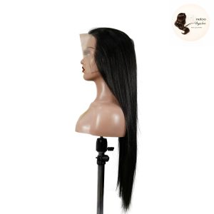 maady hair luxury 13x6 double drams straight lace front wig black remy hair
