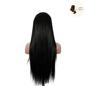 maady hair luxury 13x6 double drams straight lace front wig black remy hair