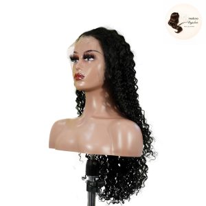 maady hair luxury natural black asian raw hair 13x6 hd lace front wig deep wave human hair wig