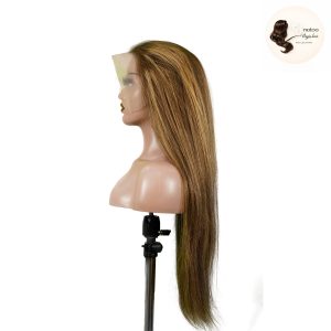 maady hair luxury 13x4 straight lace front wig m4&27 highlight remy hair 26 inch