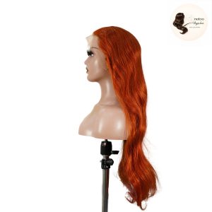 maady hair luxury 13x4 straight lace front wig 350 orange 26 inch remy hair