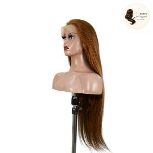 maady hair luxury 13x4 straight lace front wig 30 brown 26 inch remy hair