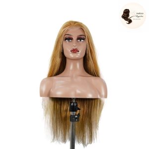 maady hair luxury 13x4 straight lace front wig 8&27 honey blonde highlight 26 inch remy hair