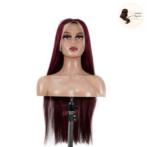 maady hair luxury 13x4 straight lace front wig 99j color 26 inch remy hair