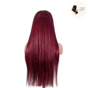 maady hair luxury 13x4 straight lace front wig 99j color 26 inch remy hair