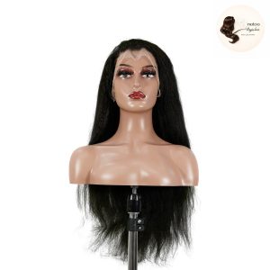 maady hair luxury 13x4 yaki straight lace front wig black remy hair