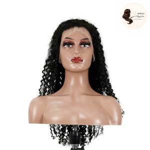 maady hair luxury 13x4 jerry curly lace front wig natural black remy hair