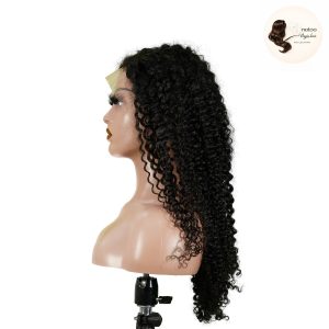 maady hair luxury 13x4 jerry curly lace front wig natural black remy hair