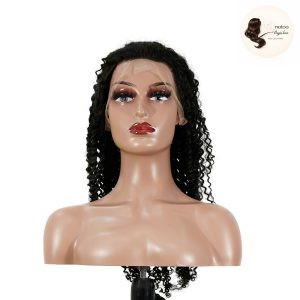 maady hair luxury 13x4 kinky curly lace front wig natural black remy hair