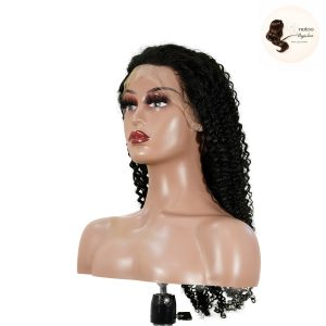 maady hair luxury 13x4 kinky curly lace front wig natural black remy hair