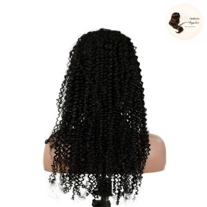 maady hair luxury 13x4 kinky curly lace front wig natural black remy hair