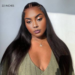 Home maady hair luxury natural black asian raw hair 6x7 hd lace closure straight human hair wig