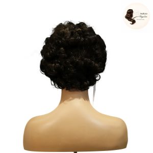 maady hair luxury machine made black wig remy hair tc064